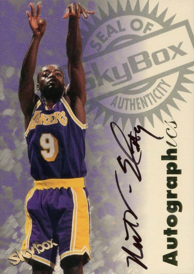 1997 Skybox Premium Autographics Nick Van Exel # Basketball Card
