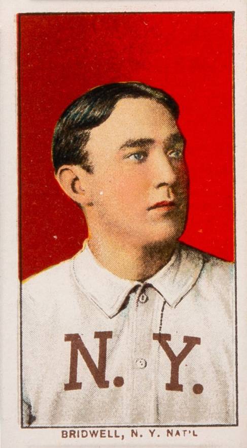 1909 White Borders Piedmont 350  Bridwell, N.Y. Nat'L #54 Baseball Card