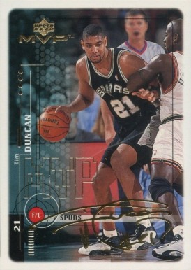 1999 Upper Deck MVP Tim Duncan #143 Basketball Card