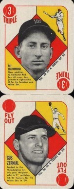 1951 Topps Red Backs Scarborough/Zernial #42/36 Baseball Card