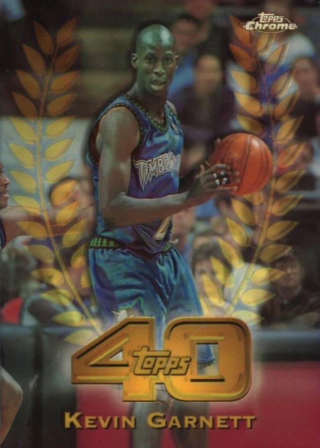 1997 Topps Chrome Topps 40  Kevin Garnett #T11 Basketball Card