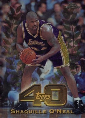1997 Topps Chrome Topps 40  Shaquille O'Neal #T30 Basketball Card