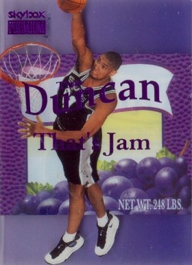 1998 Skybox Premium That's Jam Tim Duncan #1 Basketball Card