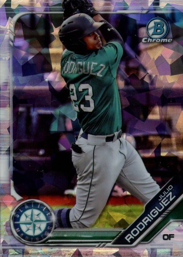 2019 Bowman Draft Chrome Sapphire Edition Julio Rodriguez #BDC60 Baseball Card