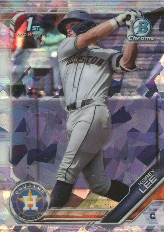 2019 Bowman Draft Chrome Sapphire Edition Korey Lee #BDC140 Baseball Card