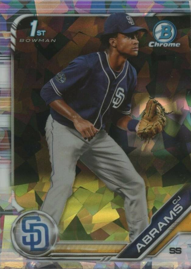2019 Bowman Draft Chrome Sapphire Edition CJ Abrams #BDC85 Baseball Card