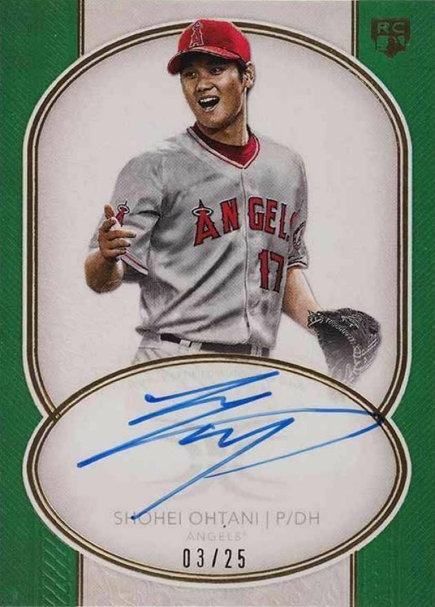 2018 Topps Definitive Rookie Autographs Shohei Ohtani #SO Baseball Card