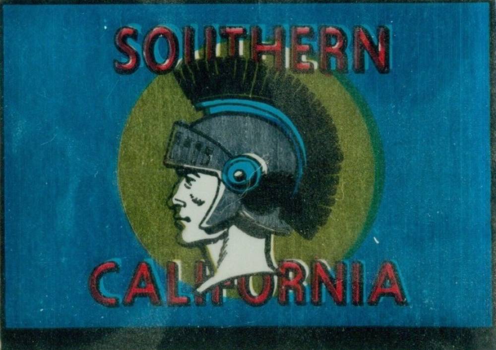 1960 Topps Metallic Stickers Southern California # Football Card