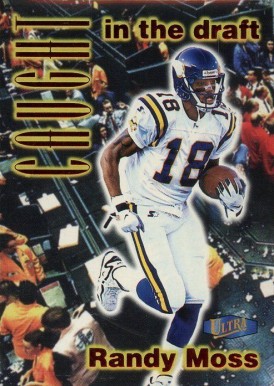 1998 Ultra Caught in the Draft Randy Moss #8 Football Card
