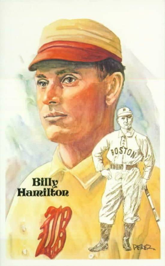 1980 Perez-Steele HOF Postcard Billy Hamilton #86 Baseball Card
