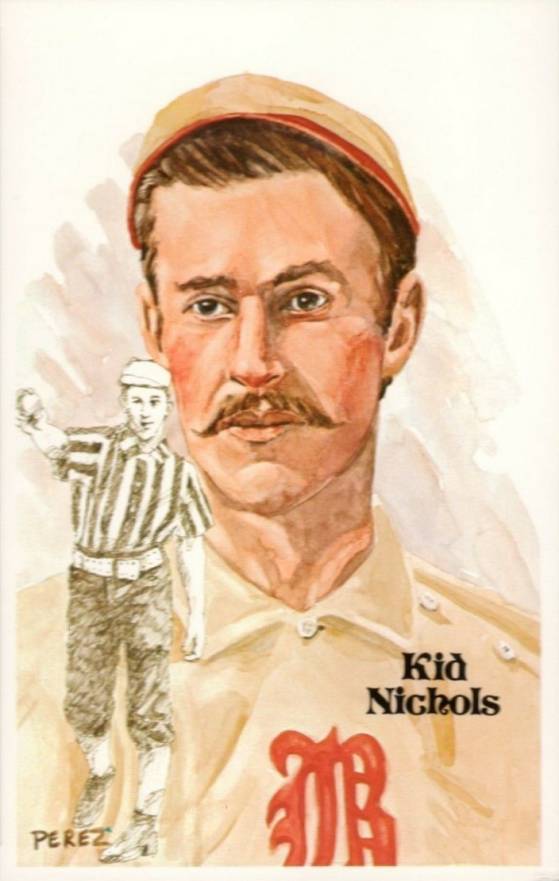 1980 Perez-Steele HOF Postcard Kid Nichols #58 Baseball Card