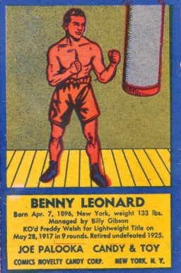 1950 Joe Palooka Boxers Benny Leonard # Other Sports Card