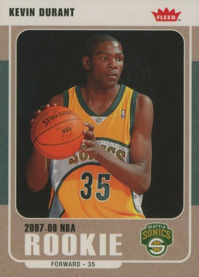 2007 Fleer Kevin Durant #212 Basketball Card