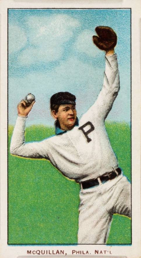 1909 White Borders Piedmont 350  McQuillan, Phila. Nat'L #328 Baseball Card