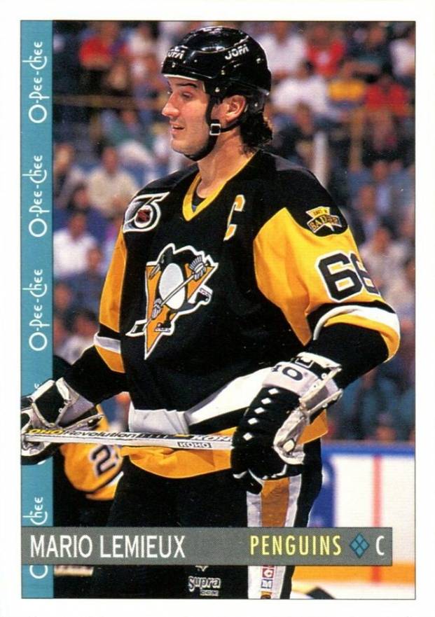 1992 O-Pee-Chee Mario Lemieux #138 Hockey Card