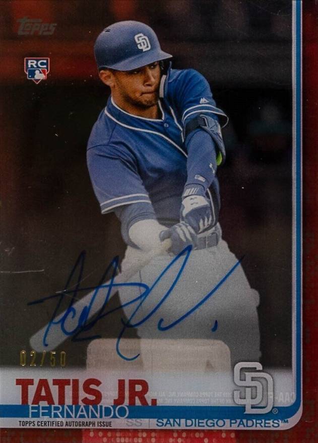 2019 Topps Clearly Authentic Autograph Fernando Tatis Jr. #FT Baseball Card