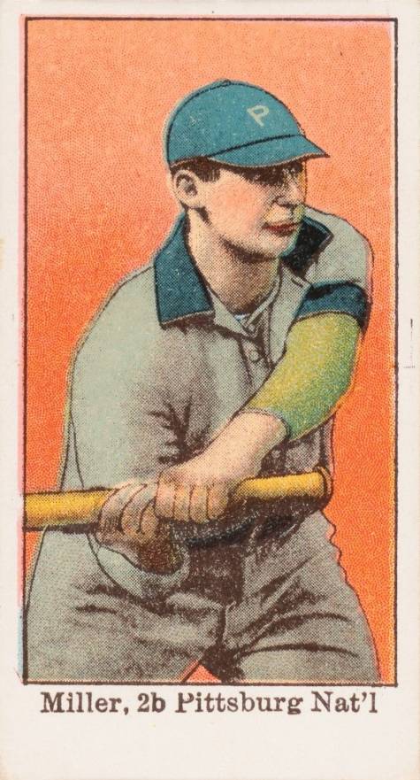1909 Anonymous "Set of 50" Miller, 2b. Pittsburg Nat'l. # Baseball Card