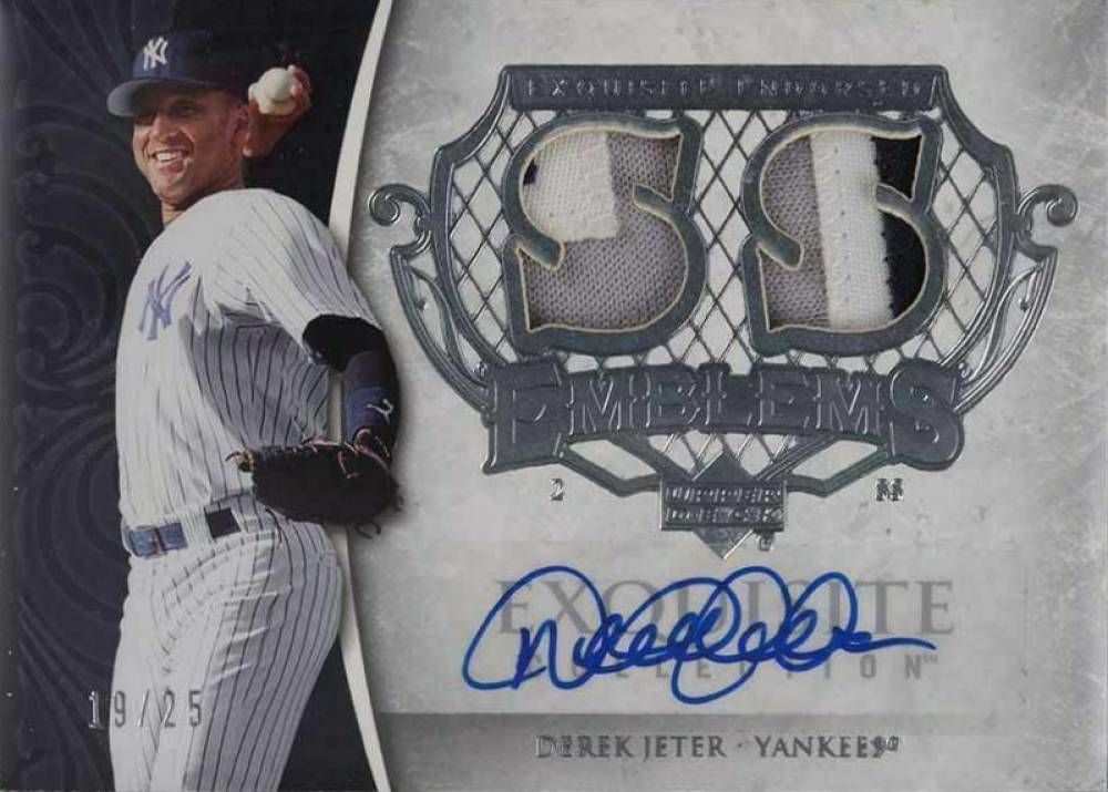 2006 Upper Deck Exquisite Collection Endorsed Emblems Derek Jeter #EE-DJ Baseball Card