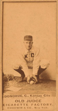 1887 Old Judge Donohue, C., Kansas City #128-4b Baseball Card