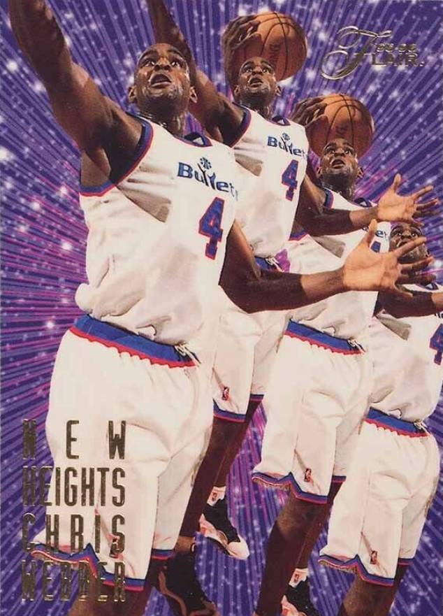1995 Flair New Heights Chris Webber #10 Basketball Card