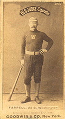 1887 Old Judge Farrell, 2nd B., Washington #154-1b Baseball Card