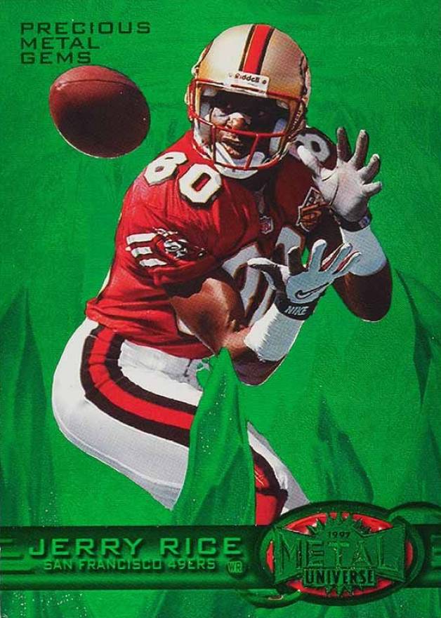 1997 Metal Universe Jerry Rice #84 Football Card