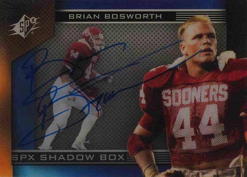 2013 SPx Shadow Box Brian Bosworth #SH-BB Football Card