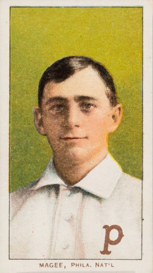 1909 White Borders Piedmont 350  Magee, Phila. Nat'L #296 Baseball Card