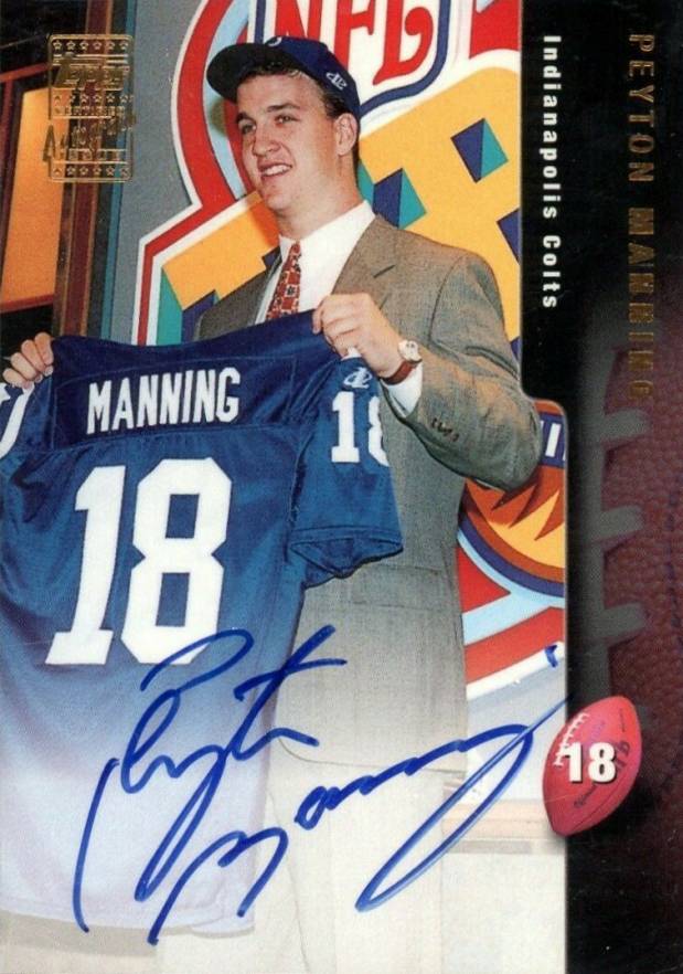 1998 Topps Certified Autograph Peyton Manning #A10 Football Card