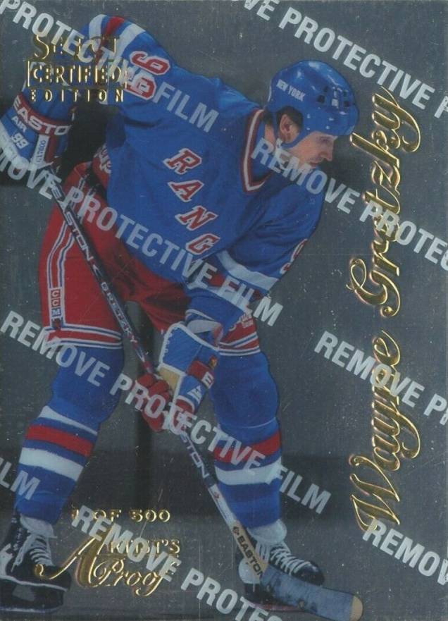 1996 Select Certified Wayne Gretzky #4 Hockey Card