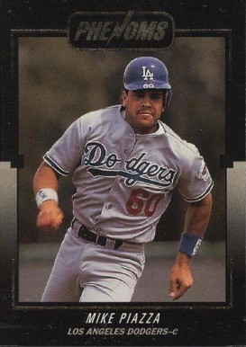 1992 Donruss Rookie Phenoms Mike Piazza #BC-9 Baseball Card