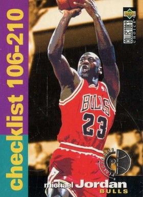 1995 Collector's Choice  Checklist: Michael Jordan #210 Basketball Card