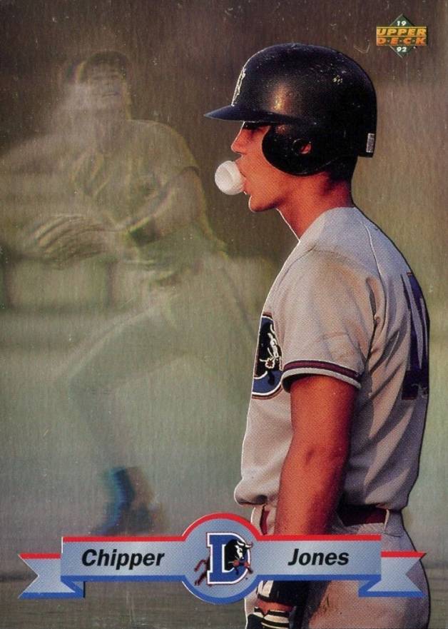 1992 Upper Deck Minor League Top Prospect Hologram Chipper Jones #TP3 Baseball Card