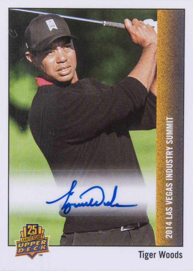 2014 Upper Deck Industry Summit 25th Anniversary Autographs Tiger Woods #TW Other Sports Card