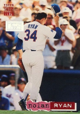 1994 Stadium Club 1st Day Issue Nolan Ryan #34 Baseball Card