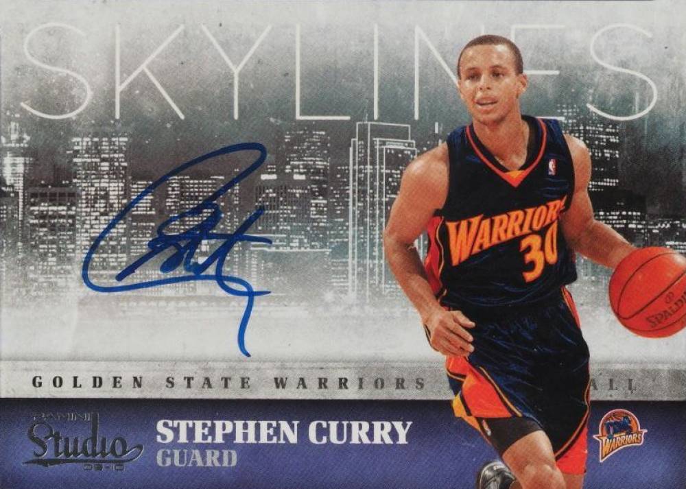 2009 Panini Studio Skylines Stephen Curry #9 Basketball Card