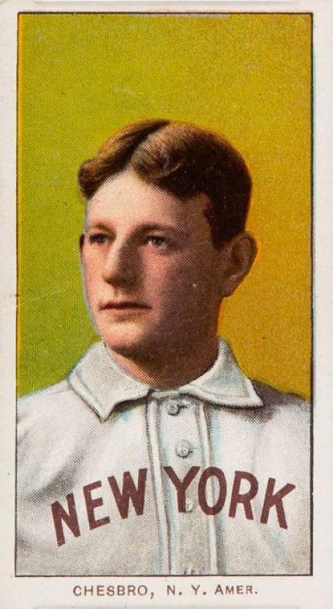 1909 White Borders Piedmont 350  Chesbro, N.Y. Amer. #87 Baseball Card