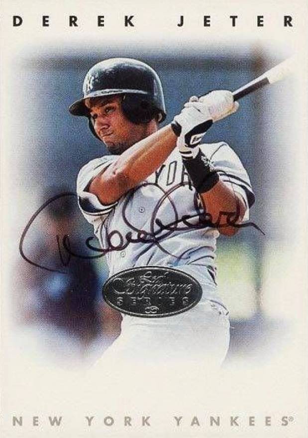 1996 Leaf Signature Autographs Derek Jeter # Baseball Card