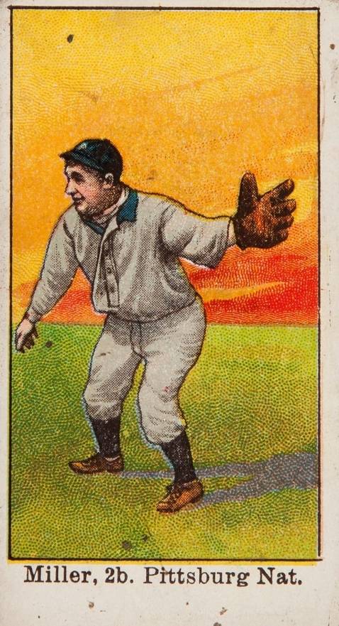 1909 Anonymous Miller, 2b. Pittsburgh, Nat'l. # Baseball Card