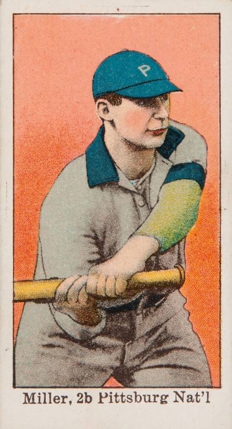 1909 Anonymous Miller, 2b. Pittsburgh, Nat'l. # Baseball Card