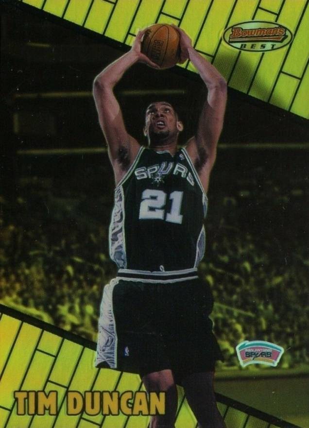 1999 Bowman's Best Tim Duncan #30 Basketball Card