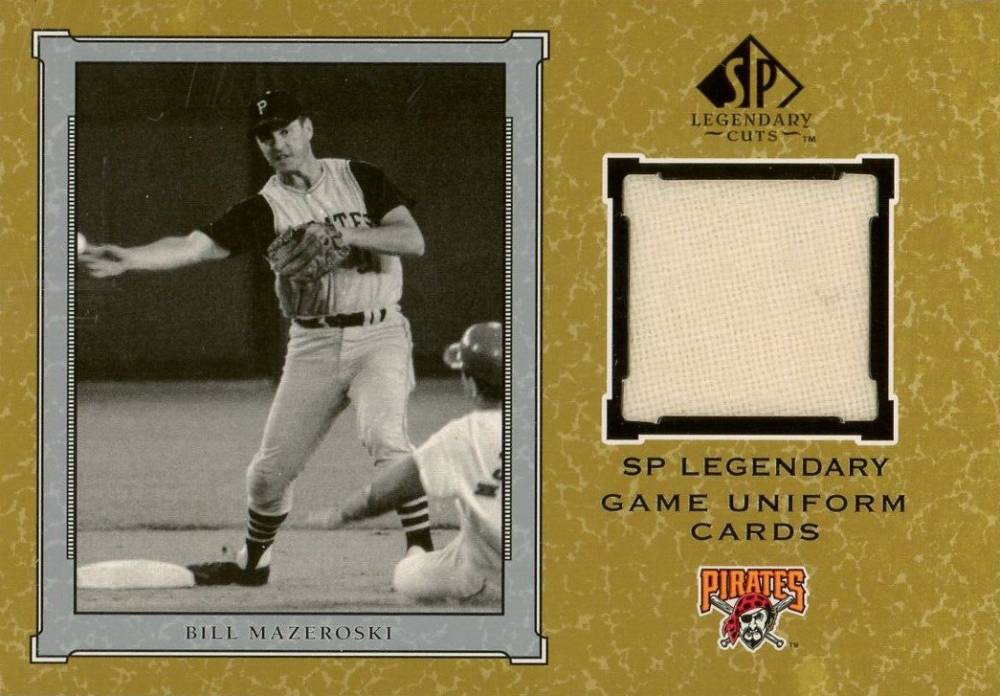 2001 SP Legendary Cuts Game Jersey Bill Mazeroski #J-BM Baseball Card