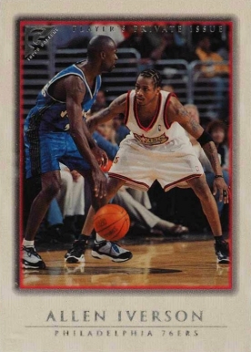 1999 Topps Gallery Player's Private Issue Allen Iverson #60 Basketball Card