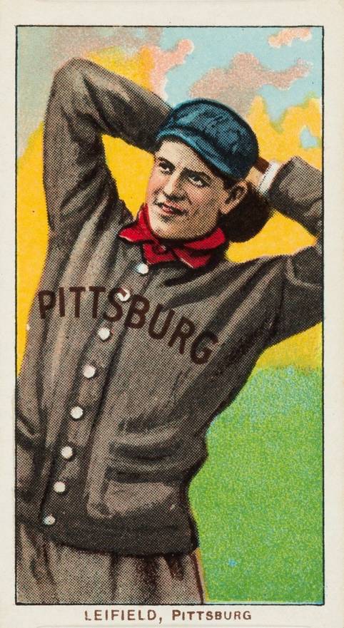 1909 White Borders Piedmont 350  Leifield, Pittsburg #282 Baseball Card