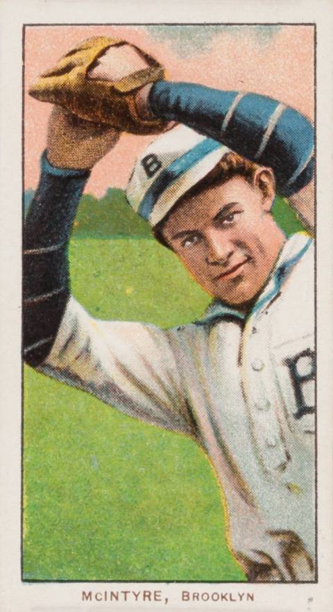 1909 White Borders Piedmont 350  McIntyre, Brooklyn #324 Baseball Card