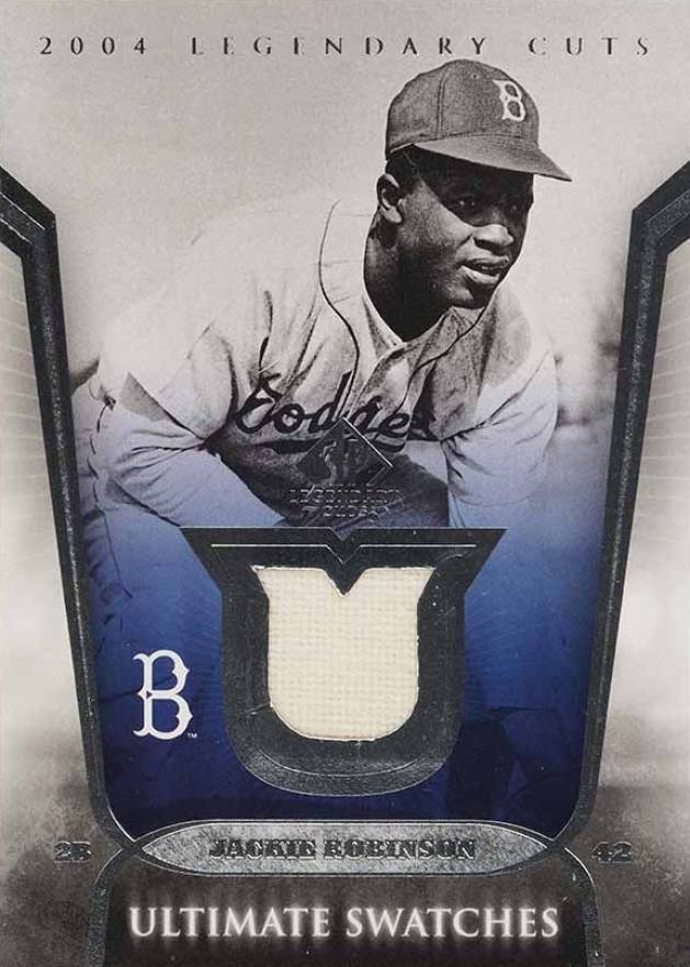 2004 SP Legendary Cuts Ultimate Swatches Jackie Robinson #US-JR Baseball Card