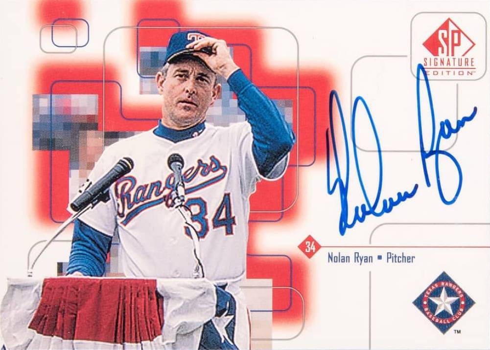1999 SP Signature Autographs Nolan Ryan #NR Baseball Card