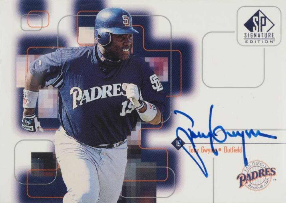 1999 SP Signature Autographs Tony Gwynn #TG Baseball Card