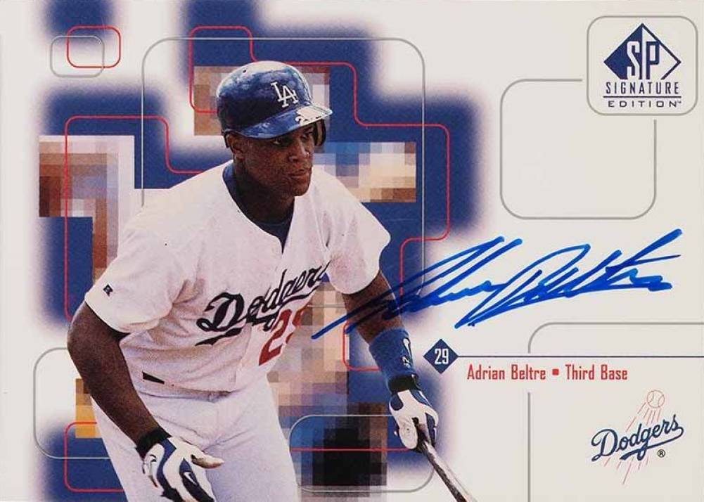 1999 SP Signature Autographs Adrian Beltre #ABe Baseball Card