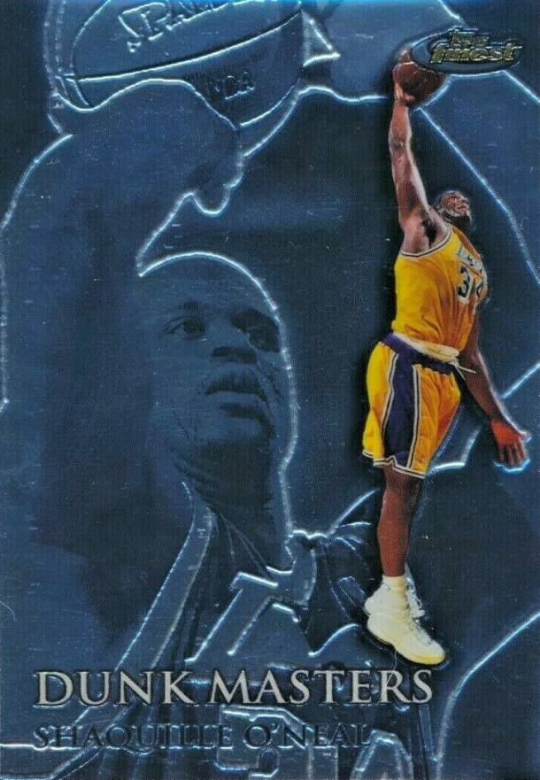 1999 Finest Dunk Masters Shaquille O'Neal #DM2 Basketball Card